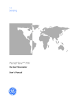 GE Panametrics PanaFlow™ MV80 Flow Meter Manual