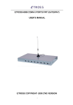 etross-8888 cdma 8 ports fwt (gateway) user`s manual