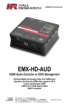 Hall Research EMX-HD-AUD-E Manual