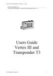 Users Guide Vertex III and Transponder T3