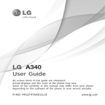 LG A340 User Guide