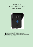 WIFI Digital Wireless Video Door Phone User`s Manual