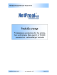 User manual - Tobit2Exchange