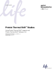 Protein Thermal Shift™ Studies User Guide