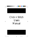 Click n Stitch Users Manual