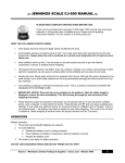 Jennings CL-600 Scale User Manual