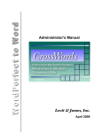 CrossWords Administrator`s Guide