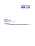 AirAccess - Spirent Knowledge Base