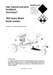 User manual and parts handbook Verti