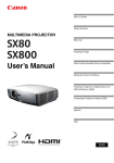 User`s Manual - Projector Central