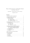 Binary Analysis Tool User and Developer Manual