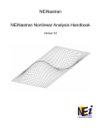 NEiNastran NEiNastran Nonlinear Analysis Handbook