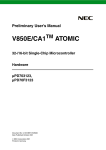 V850E/CA1 ATOMIC 32-/16-bit Single