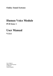 Human Voice Module User Manual