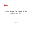 Starter Kit and User Manual for the HelloDevice 1200