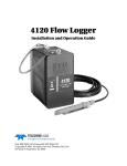 4120 Submerged Probe Flow Logger User Manual