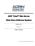 ACR Traid-OA Site Sever User Manual
