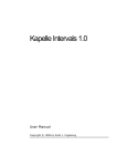 Kapelle Intervals 1.0 - SFCM Musicianship and Music Theory