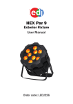 LEDJ HEX Par 9 LED Exterior Light