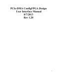 PCIe-DMA ConfigFPGA Design User Interface Manual 8/7/2013 Rev