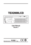 TEX2000LCD - RVR Elettronica SpA Documentation Server