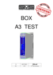 BOX A3 TEST - SMS Sistemi e Microsistemi S.r.l.