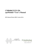 CMR686GX233-256 cpuModuleTM User`s Manual