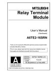 Relay Terminal Module User`s Manual (Hardware)