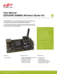 User Manual EZR32WG 868MHz Wireless Starter Kit