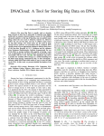 DNACloud: A Tool for Storing Big Data on DNA