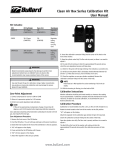 Clean Air Box Series Calibration Kit User Manual www.bullard.com