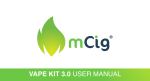 VAPE KIT 3.0 USER MANUAL