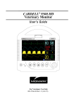 CARDELL® 9500 HD Veterinary Monitor User`s Guide