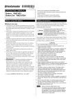 OPERATING MANUAL Battery PAEZ-BT2 Battery