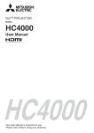 Mitsubishi Hc4000 Use And Care Manual