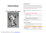 User Manual 手持式裂隙灯 英文