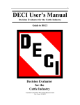 DECI User`s Manual - Iowa State University: Animal Science