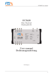 OCS409 User manual Bedienungsanleitung