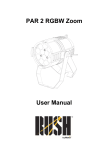 PAR 2 RGBW Zoom User Manual
