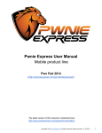 Pwnie Express User Manual Mobile product line