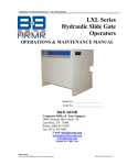 LXL Series Hydraulic Slide Gate Operators