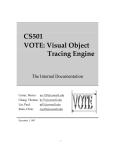 CS501 VOTE: Visual Object Tracing Engine