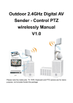 Outdoor 2.4GHz Digital AV Sender - Control PTZ
