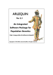 Arlequin User Manual