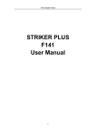 STRIKER PLUS F141 User Manual