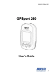 GPSport 260 UserManual EN 110318