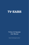 TV Ears 5.0 Speaker User Manual