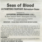 seasofblood-manual - Museum of Computer Adventure Game History