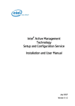 Intel AMT SCS Installation and User Manual