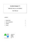 Cumbria Designs T-1 SSB/CW Filter kit (4.9152MHz) User Manual